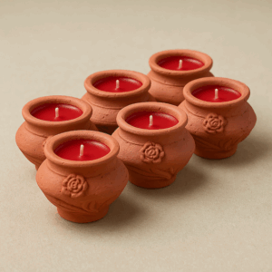Megah Rose Red Wax x6