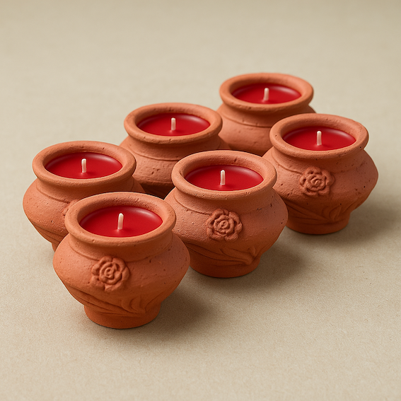 Megah Rose Red Wax x6