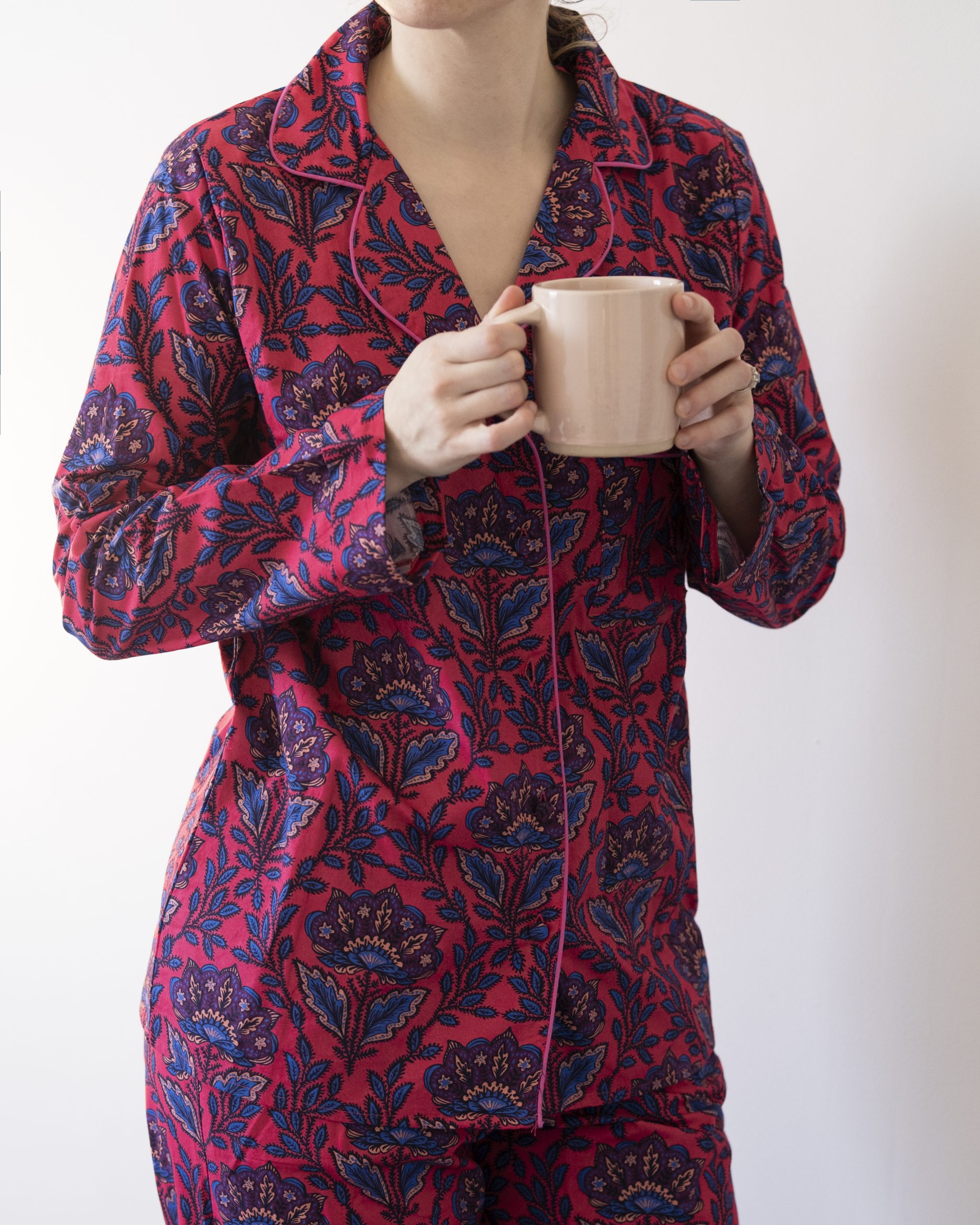 Floral Pyjama Set with tea
