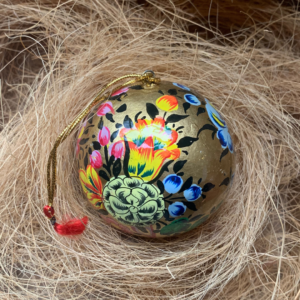 Gold Floral Bauble