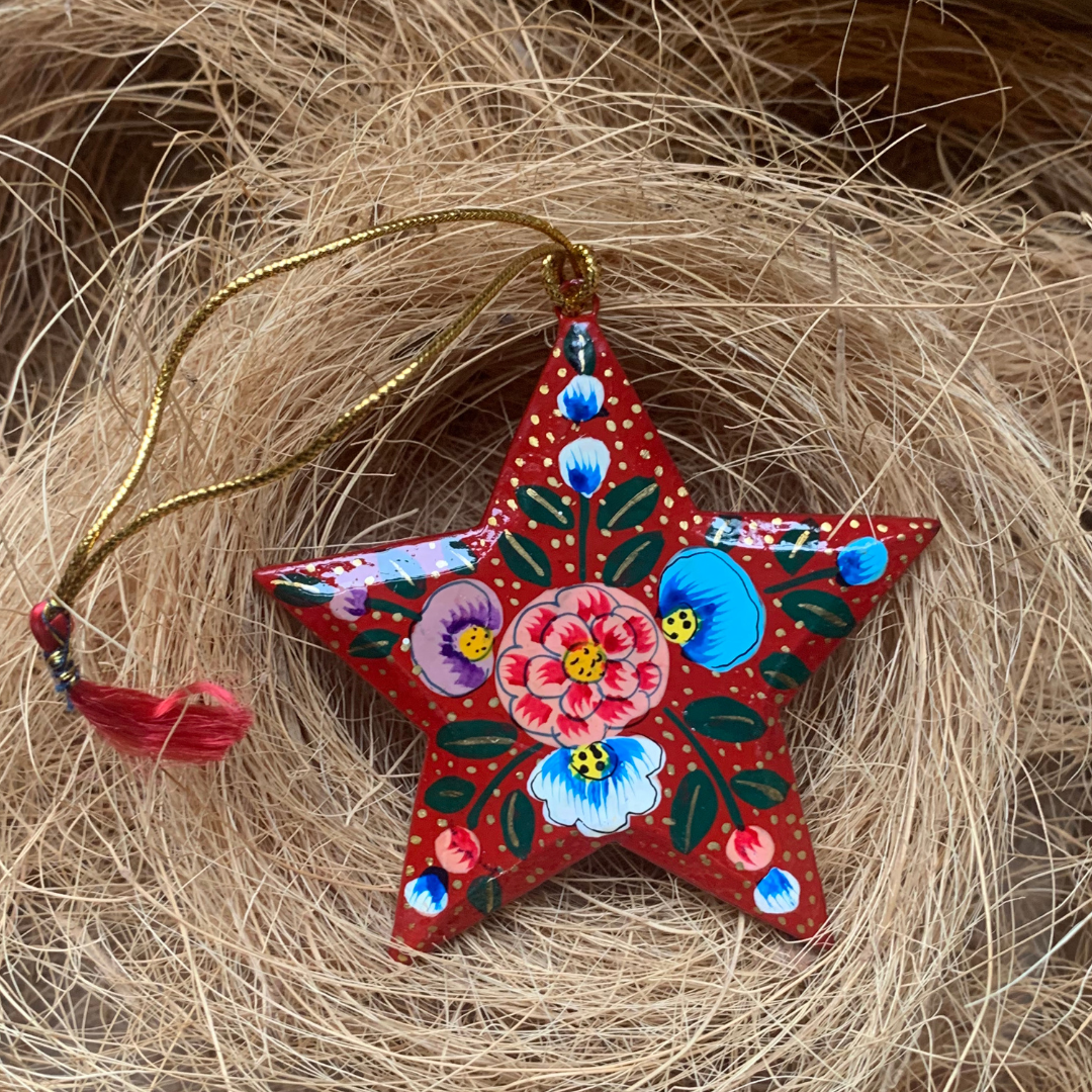 Red Floral Star