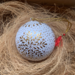 White snowflake Bauble