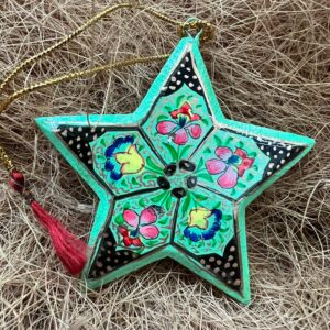 Hanging Star – “Bagaldaar” Mint Green & Black Star