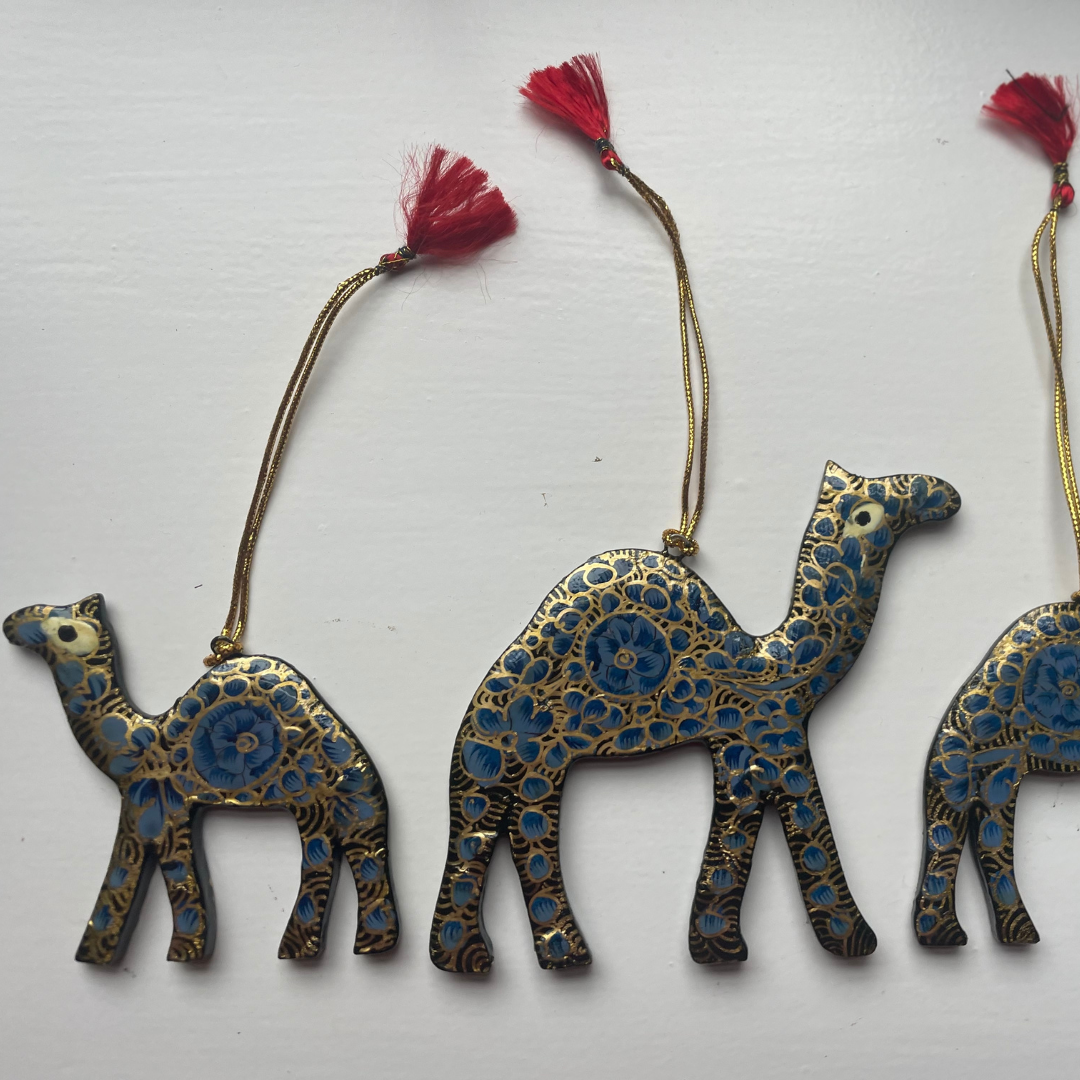 Blue & Gold Set of Camels (1)