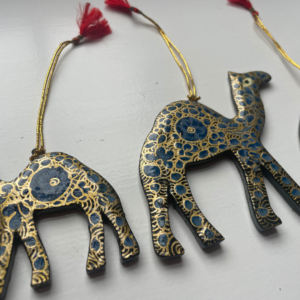 Blue & Gold Set of Camels