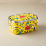 Yellow Spring Design | Stainless Steel - Hand-Painted Tiffin-Style Lunchbox