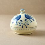 Ivory Birds Trinket Box