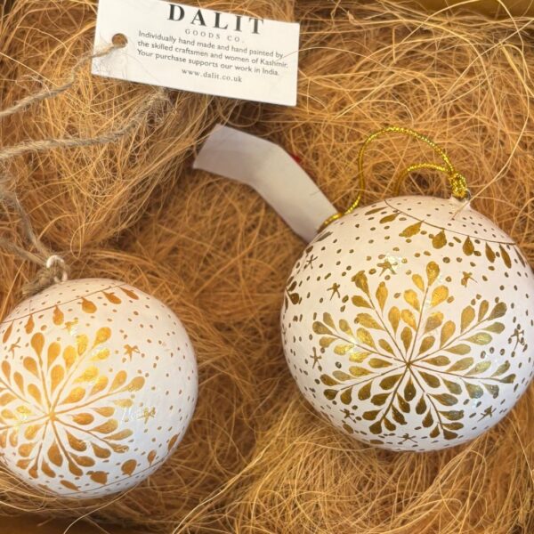 23 inch gold snowflake bauble