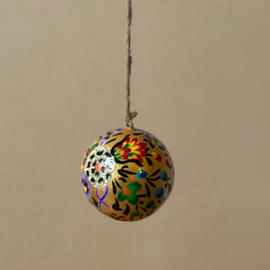 Gold Floral Bauble