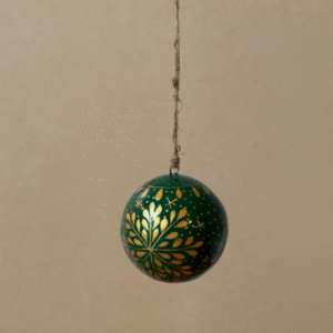 Green Snowflake Bauble