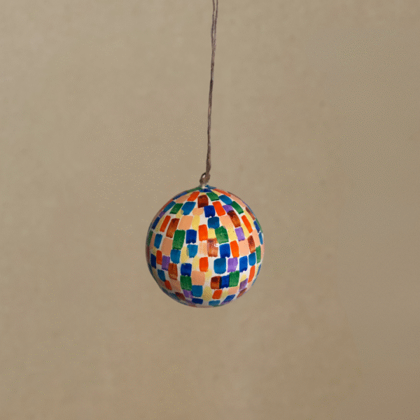 Limited Edition Artist Inspired Multi Coloured Paint - Bauble