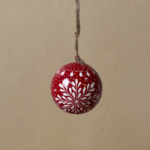 Red Snowflake Bauble