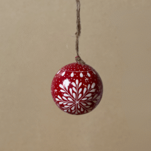 Red Snowflake Bauble
