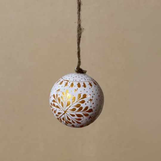 White Snowflake Bauble