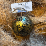 black and gold leaf 2 Bauble