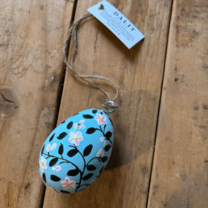 Pale Blue & Pink Hanging Egg (1)