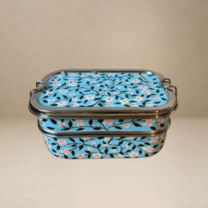 Pale Blue & Pink Tiffin