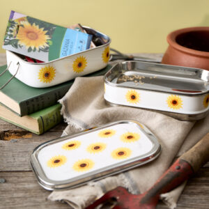 Sunflowers | Stainless Steel - Hand-Painted Tiffin-Style Lunchbox