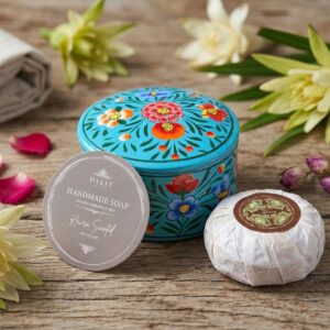 Turquoise Pot Kewra Soap