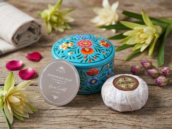 Turquoise Pot Kewra Soap