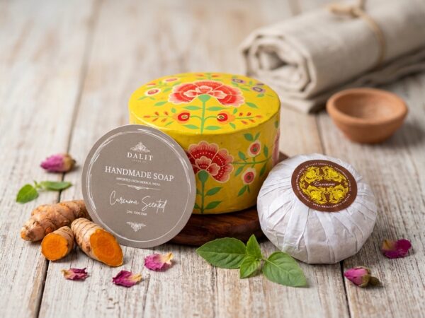 Hand-Painted Yellow Pot Curcuma Soap